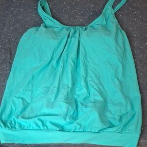 Aqua Eve Women's Teal Tankini Swim Top size XXL